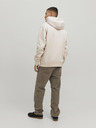 Jack & Jones Béžová Jack & Jones Pánska mikina s kapucňou Vesterbro