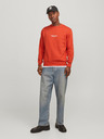 Jack & Jones Oranžová pánska mikina Jack & Jones Vesterbro