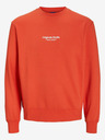 Jack & Jones Oranžová pánska mikina Jack & Jones Vesterbro