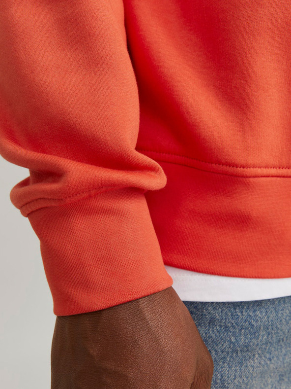 Jack & Jones Oranžová pánska mikina Jack & Jones Vesterbro