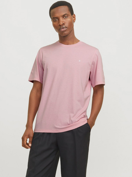 Jack & Jones Ružové pánske tričko Jack & Jones Paulos