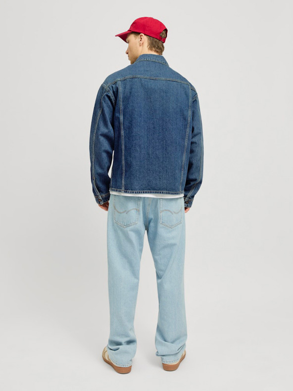 Jack & Jones Modrá pánska džínsová bunda Jack & Jones