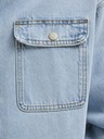 Jack & Jones Svetlomodrá pánska džínsová košeľová bunda Jack & Jones Hase