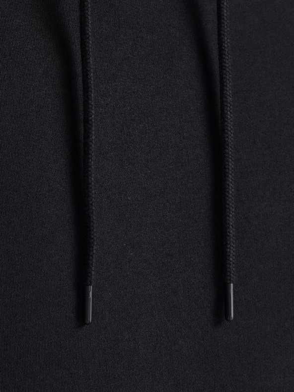 Jack & Jones Čierna pánska mikina s kapucňou Jack & Jones Bradley