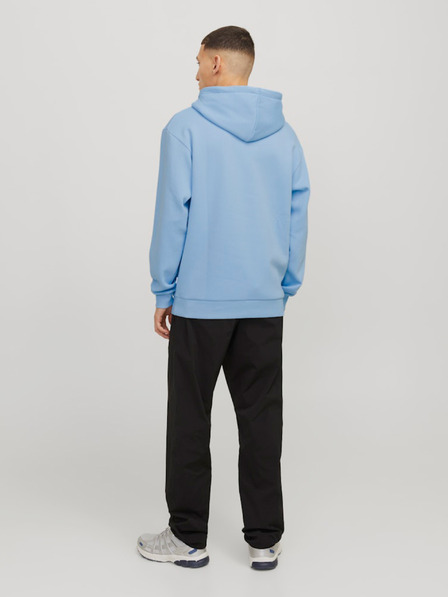 Jack & Jones Modrá pánska mikina Jack & Jones Bradley s kapucňou