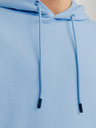Jack & Jones Modrá pánska mikina Jack & Jones Bradley s kapucňou