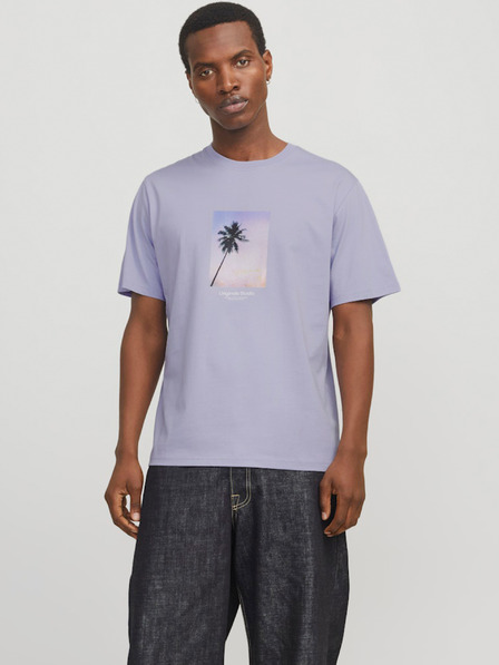 Jack & Jones Svetlo fialové pánske tričko Jack & Jones Vesterbro