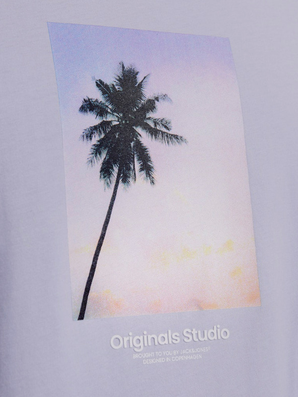 Jack & Jones Svetlo fialové pánske tričko Jack & Jones Vesterbro