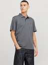 Jack & Jones Šedá pánska polokošeľa Jack & Jones Crodney