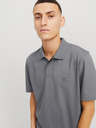 Jack & Jones Šedá pánska polokošeľa Jack & Jones Crodney