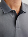 Jack & Jones Šedá pánska polokošeľa Jack & Jones Crodney
