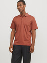 Jack & Jones Tehlové pánske polo tričko Jack & Jones Crodney