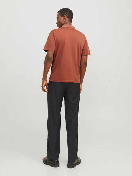 Jack & Jones Tehlové pánske polo tričko Jack & Jones Crodney