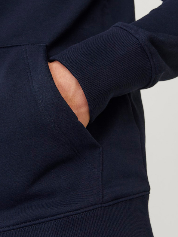 Jack & Jones Tmavomodrá pánska mikina Jack & Jones Paulos