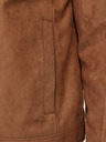 Jack & Jones Hnedá pánska semišová bunda Jack & Jones Dylan