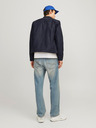 Jack & Jones Tmavomodrá pánska semišová bunda Jack & Jones Dylan