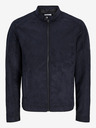 Jack & Jones Tmavomodrá pánska semišová bunda Jack & Jones Dylan