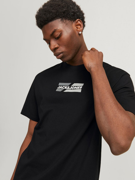 Jack & Jones Čierna pánska košeľa Jack & Jones Corp