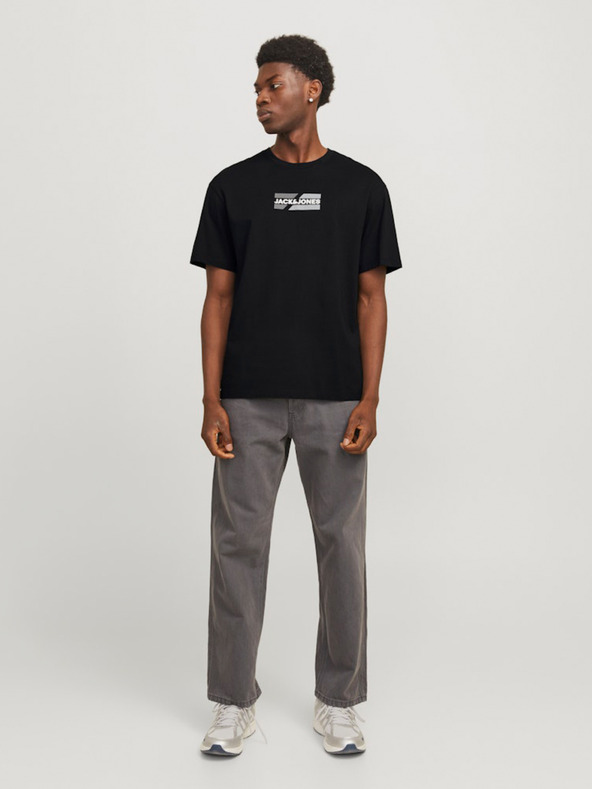 Jack & Jones Čierna pánska košeľa Jack & Jones Corp