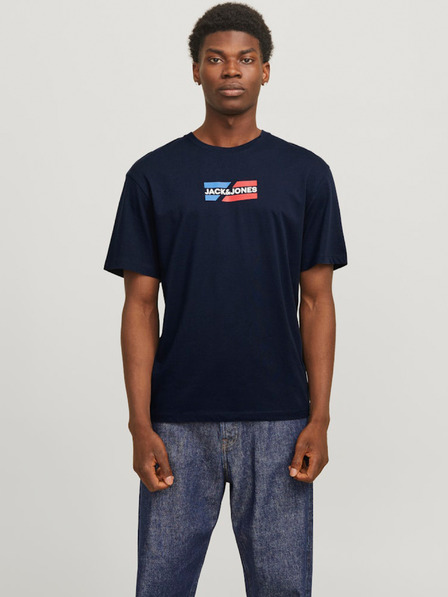 Jack & Jones Tmavomodrá pánska košeľa Jack & Jones Corp