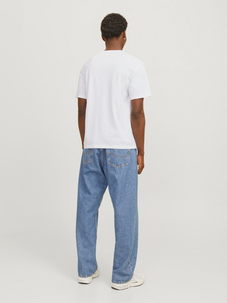 Jack & Jones Biele pánske tričko Jack & Jones Corp