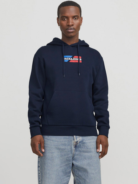 Jack & Jones Tmavomodrá pánska mikina Jack & Jones Corp