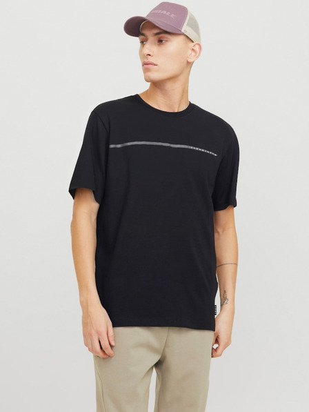 Jack & Jones Čierna pánska košeľa Jack & Jones Fusion