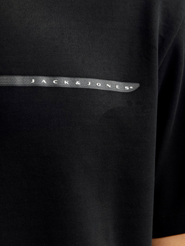 Jack & Jones Čierna pánska košeľa Jack & Jones Fusion