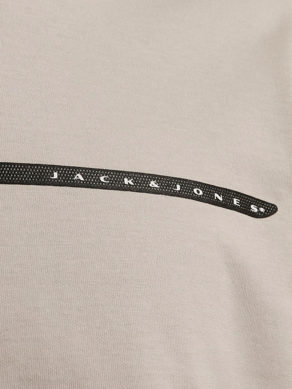 Jack & Jones Jack & Jones Fusion Béžové pánske tričko