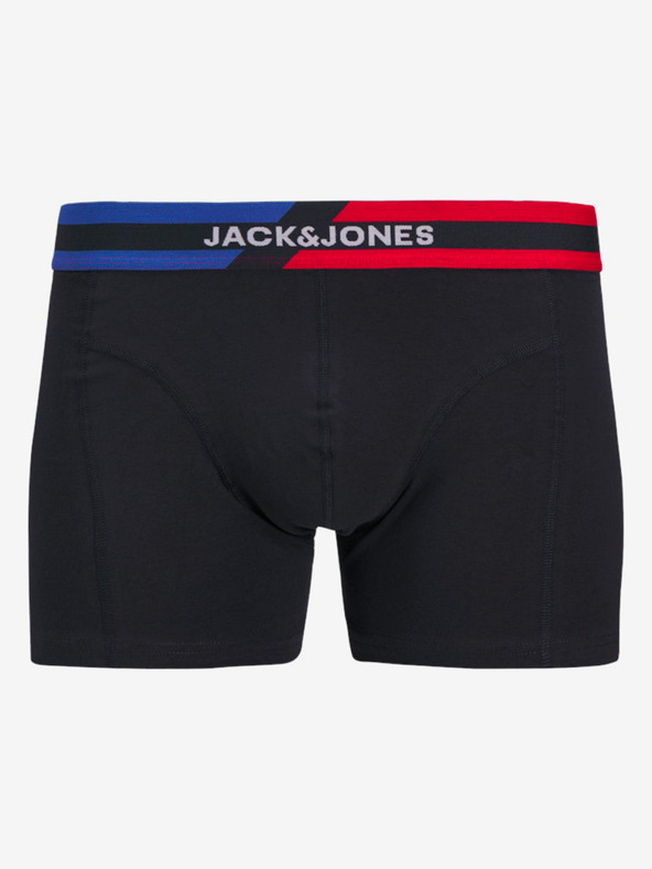Jack & Jones Súprava troch pánskych boxeriek Jack & Jones v modrej, sivej a čiernej farbe