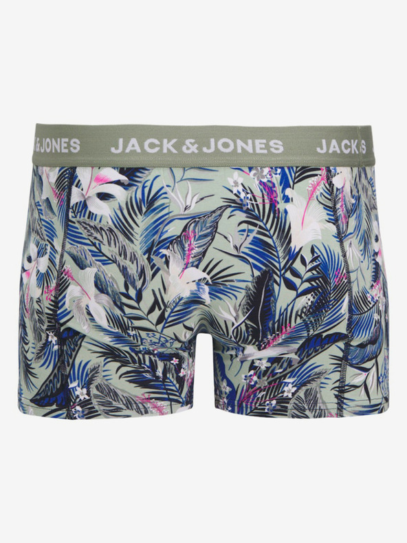 Jack & Jones Súprava troch pánskych boxeriek Jack & Jones v modrej, zelenej a čiernej farbe