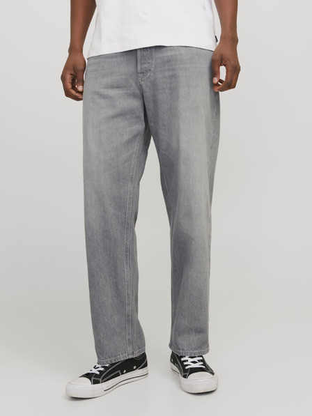 Jack & Jones Svetlošedé pánske voľné džínsy Jack & Jones Eddie