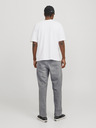 Jack & Jones Svetlošedé pánske voľné džínsy Jack & Jones Eddie