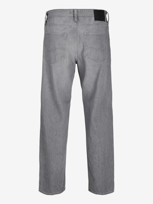 Jack & Jones Svetlošedé pánske voľné džínsy Jack & Jones Eddie