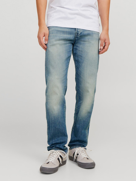 Jack & Jones Modré pánske tapered fit džínsy Jack & Jones Mike