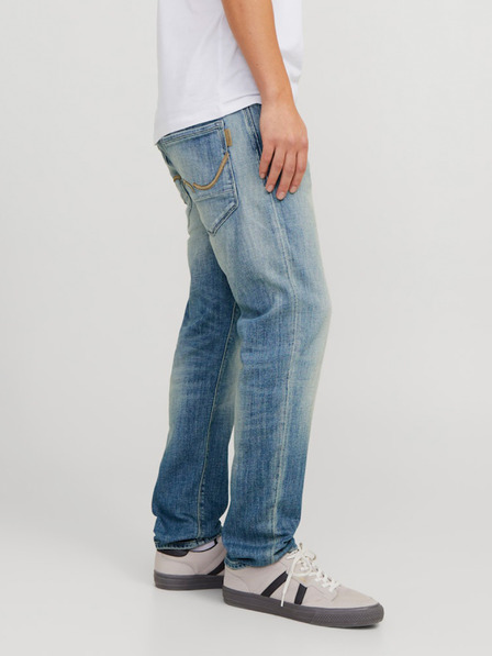 Jack & Jones Modré pánske tapered fit džínsy Jack & Jones Mike