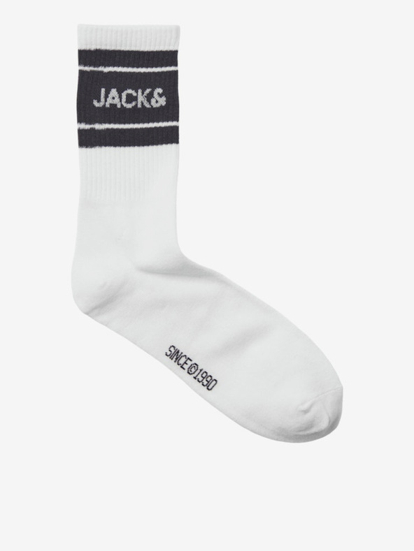 Jack & Jones Súprava troch párov pánskych ponožiek bielej a čiernej farby Jack & Jones