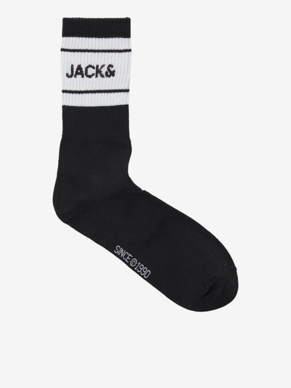 Jack & Jones Súprava troch párov pánskych ponožiek bielej a čiernej farby Jack & Jones