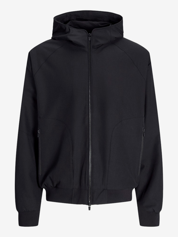 Jack & Jones Čierna Jack & Jones Pánska bunda Perfect
