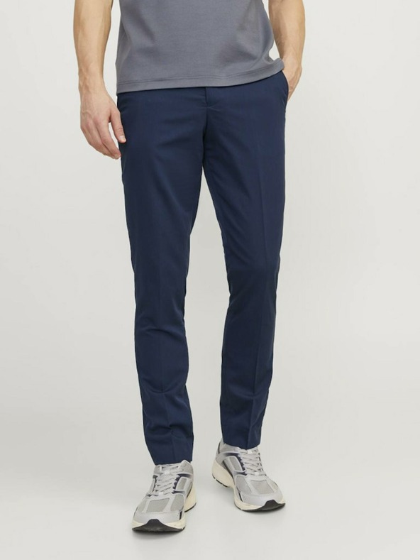 Jack & Jones Tmavomodré pánske nohavice Jack & Jones Franco