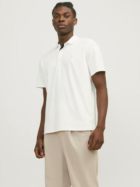 Jack & Jones Jack & Jones Crodney Biela pánska polokošeľa