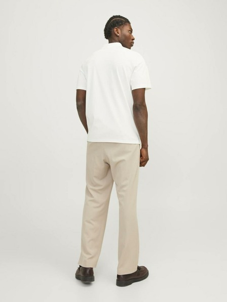 Jack & Jones Jack & Jones Crodney Biela pánska polokošeľa
