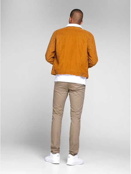 Jack & Jones Béžové slim fit chino nohavice Jack & Jones Marco