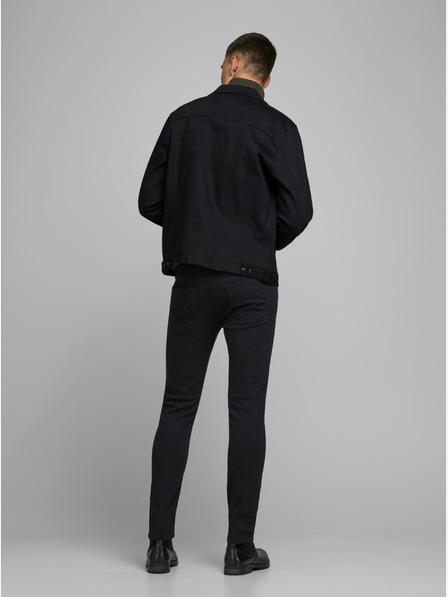 Jack & Jones Čierne slim fit džínsy Jack & Jones Glenn