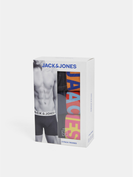 Jack & Jones Súprava troch boxeriek Jack & Jones v čiernej, modrej a sivej farbe