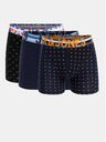 Jack & Jones Súprava troch boxeriek v čiernej a tmavomodrej farbe s potlačou Jack & Jones