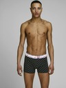 Jack & Jones Súprava troch boxeriek v čiernej a tmavomodrej farbe s potlačou Jack & Jones