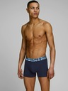 Jack & Jones Súprava troch boxeriek v čiernej a tmavomodrej farbe s potlačou Jack & Jones