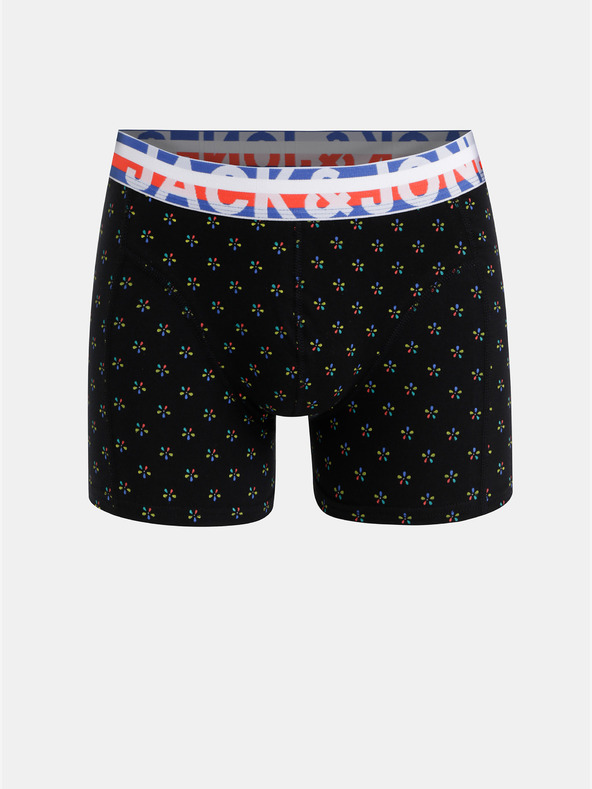 Jack & Jones Súprava troch boxeriek v čiernej a tmavomodrej farbe s potlačou Jack & Jones