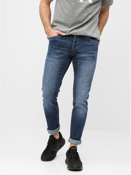 Jack & Jones Modré slim fit džínsy Jack & Jones Glenn